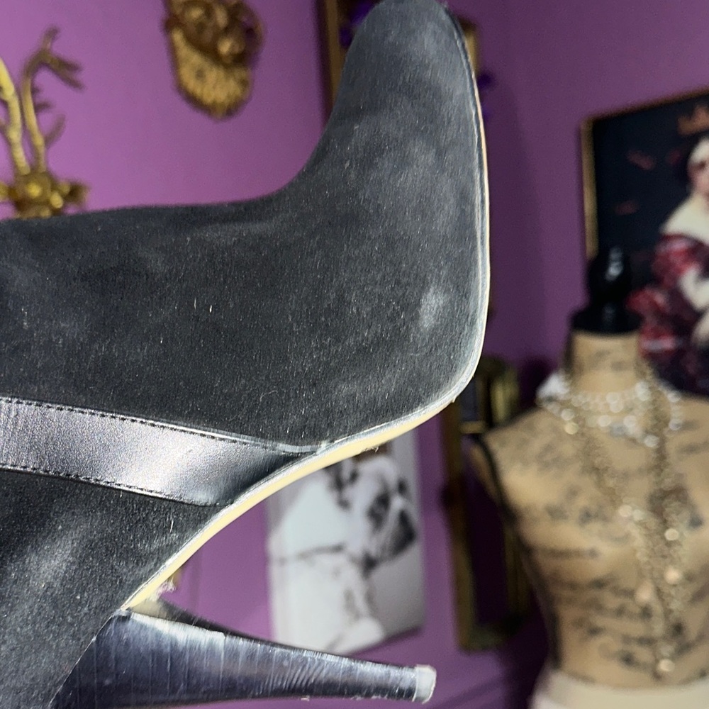 Michael Kors Black Over the Knee Boots with Buckle Detail - Picture 16 of 17